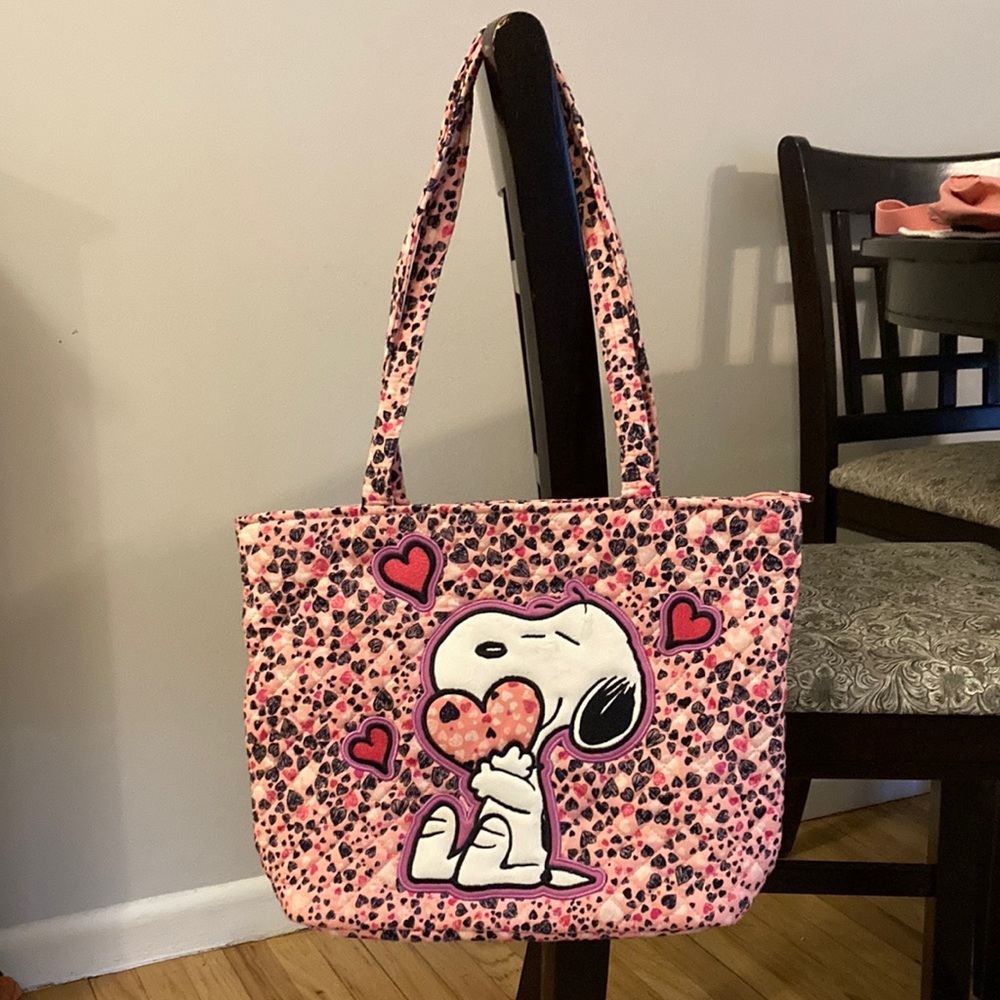 Vera Bradley Snoopy Valentines Tote Bag